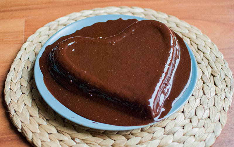 Mi pastel de chocolate para San Valentín